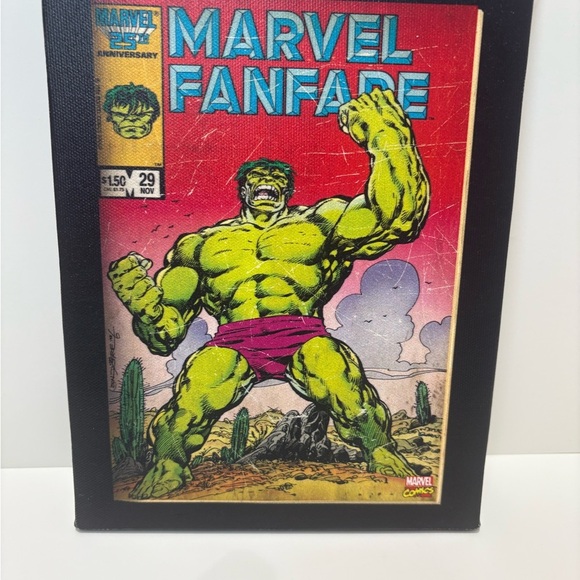 Marvel Fanfare #29 Hulk Comic Cover Canvas Print-Retro Vintage Wall Art 15x20cm - Picture 6 of 7